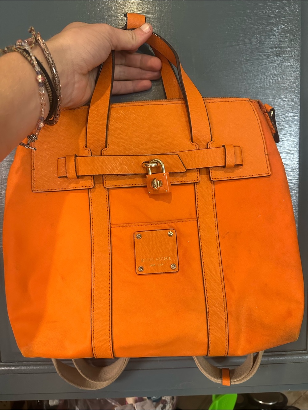 Rare Discontinued Henry Bendel Bag versatile straps Book bag cross body